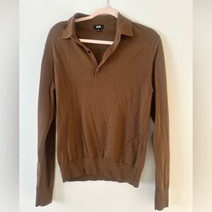 UNIQLO Unisex Merino Knit Polo - Size: Small